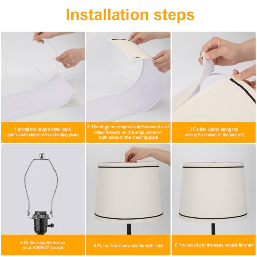 Empire Lamp Shades Set of 2 (Beige)