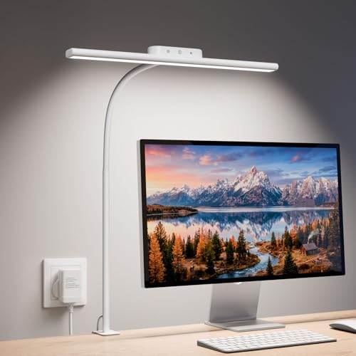 Desk Lamp with Clamp (White)