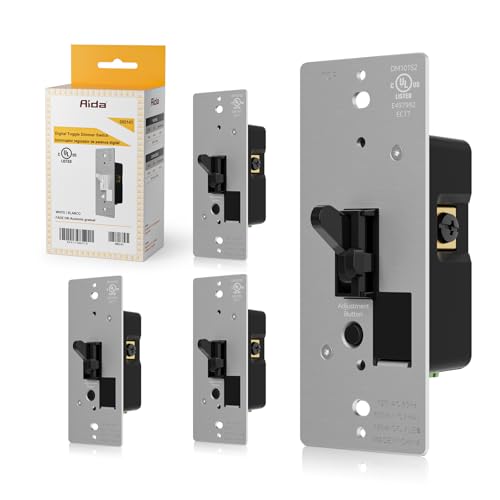 Toggle Slide Dimmer Switch for Dimmable LED Light (4 Count)
