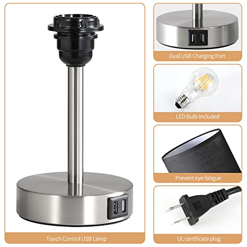 Bedside Lamp with USB Port