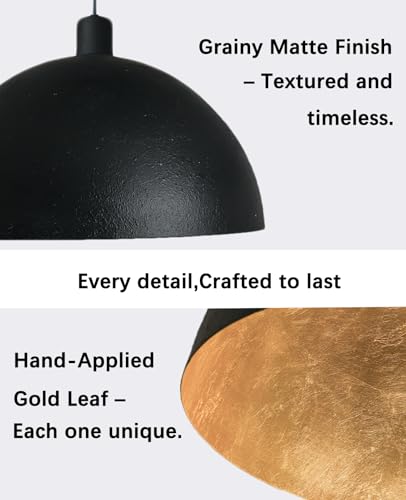 20 Inch Large Black Chandelier Dome