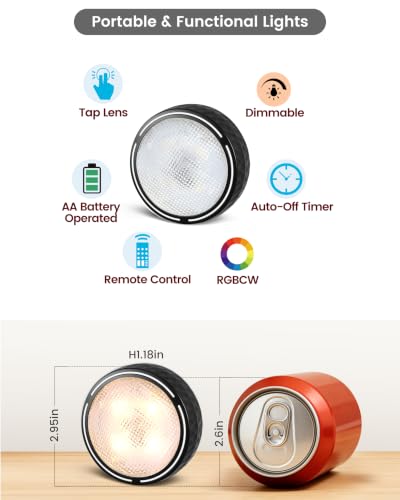 Puck Lights with Remote (2 Count)