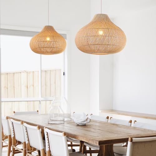 Large Rattan Pendant Light