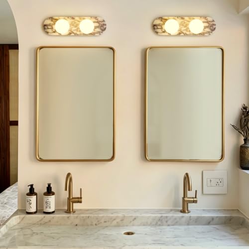17.7 inch Natural Marble Wall Sconce