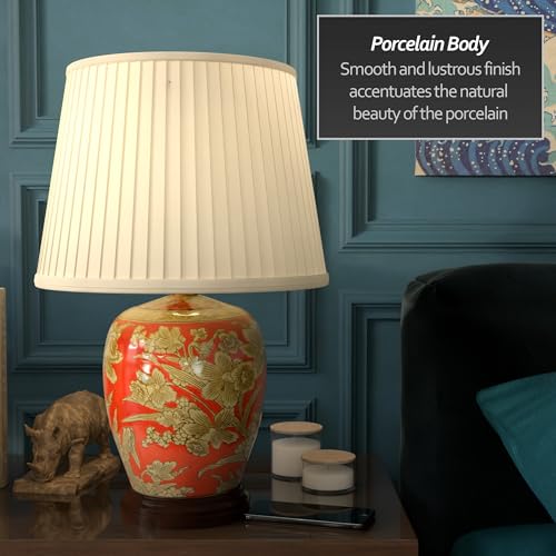 21" Floral Bouquet Jar Lamp