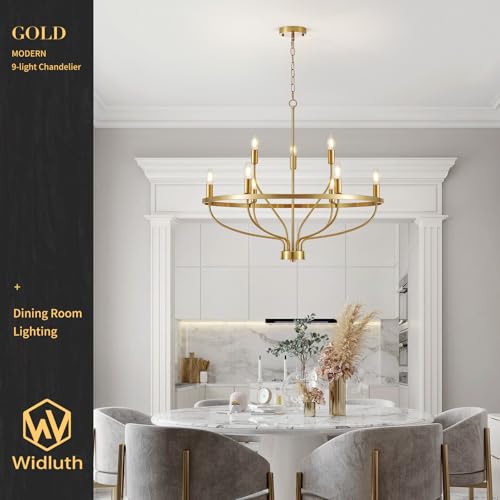 30" Gold Chandelier (9 Count)