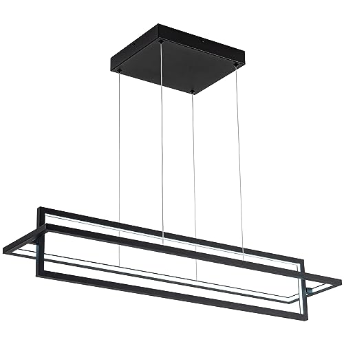 Modern LED Linear Rectangle Chandelier