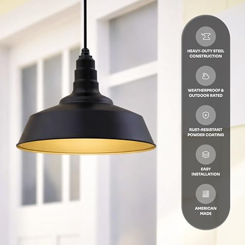 Industrial Pendant Light 20 Inch Extra Large Steel Warehouse