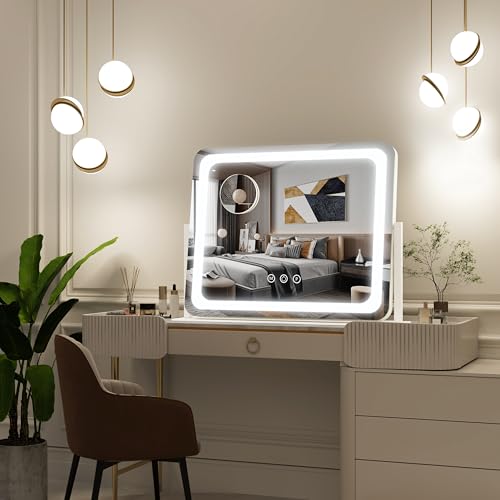 Vanity Mirror with Lights 22''x17'' Makeup Mirror with Lights