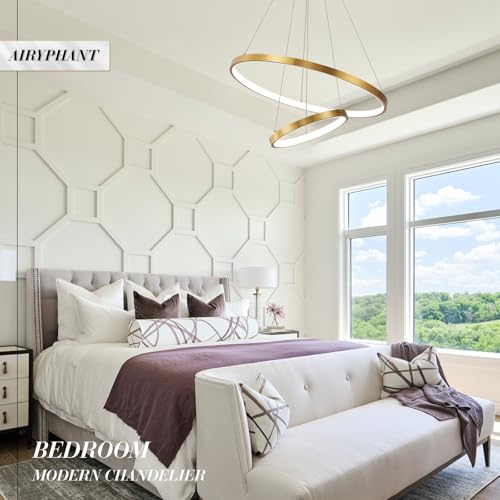 Gold LED Ring Chandeliers Modern 2