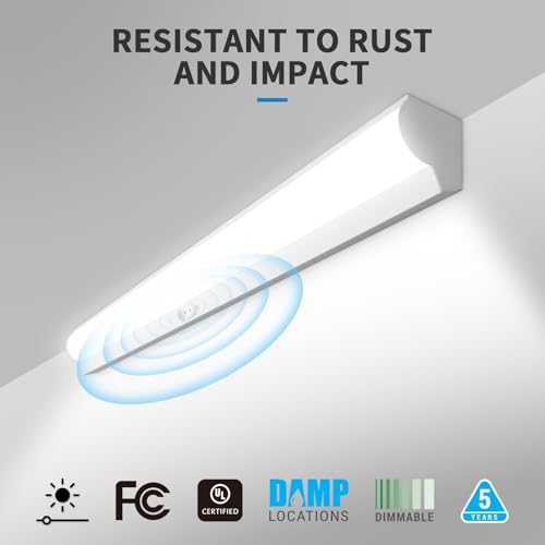 4FT LED Stairwell Light Fixture with Motion Sensor