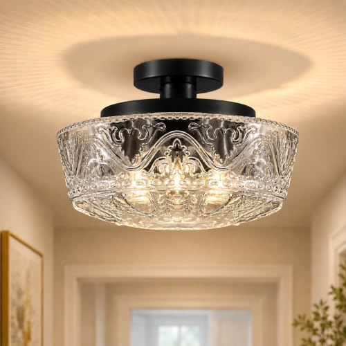 3 Light Semi Flush Mount Ceiling Light Fixtures