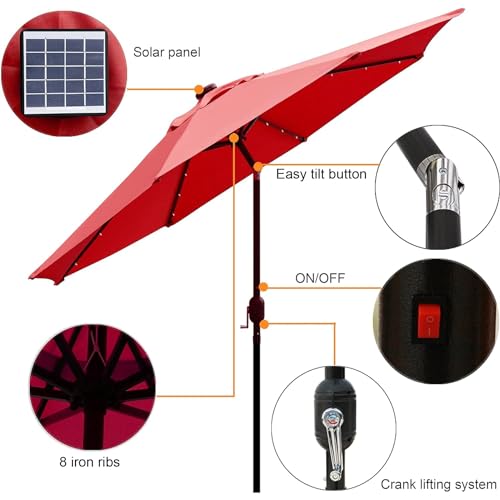 9 ft Solar Umbrella