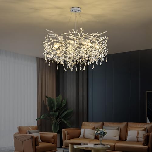 Tree Branch Chandelier Modern Crystal Pendant Light