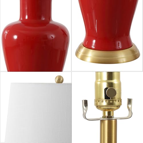 Julian Classic Ceramic Urn Metal LED Table Lamp 29"