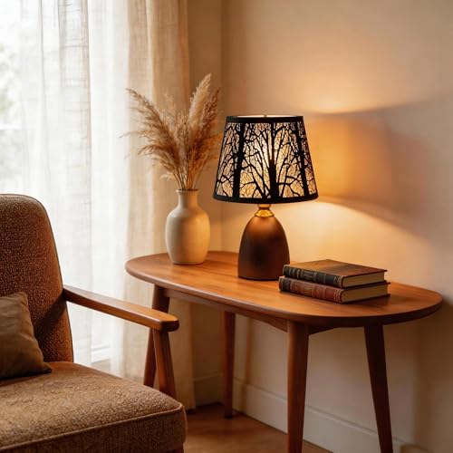 12.4" Rustic Forest Table Lamp