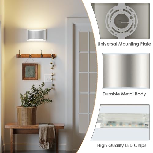 Modern LED Wall Sconces Set of 2 (2 Count)