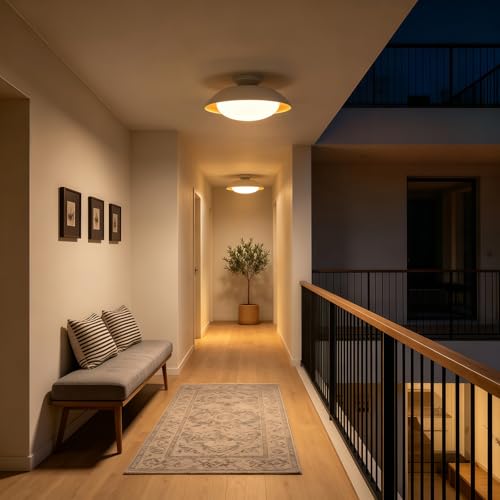 15.7'' White Proch Ceiling Light