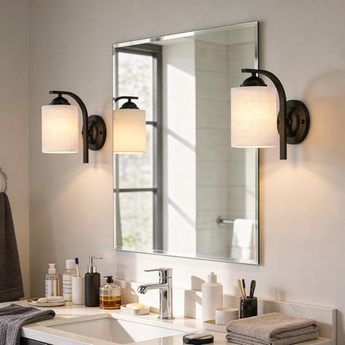 Black Wall Sconces Lights for Bathroom