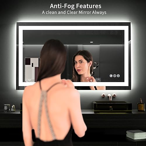 48"X28" LED Bathroom Mirror with Lights