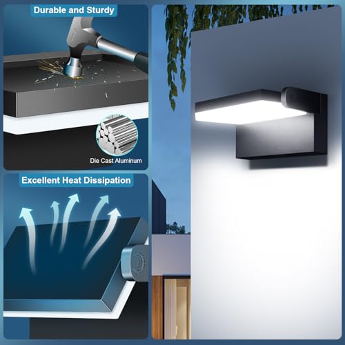 60W LED Outdoor Wall Lights 360° Rotatable Flood Lights 4Pack