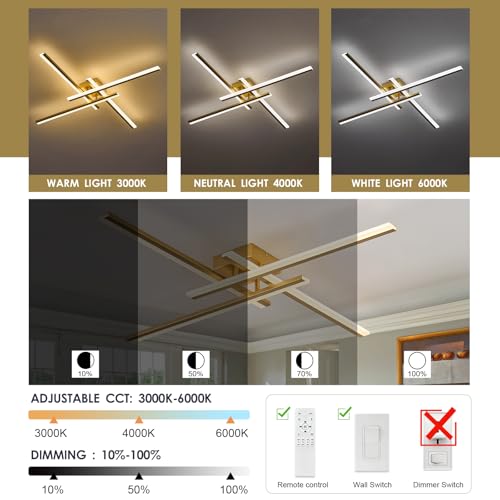 Gold Modern Led Chandelier 4