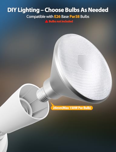 2 Pack Motion Sensor Outdoor Lights (2 Count)
