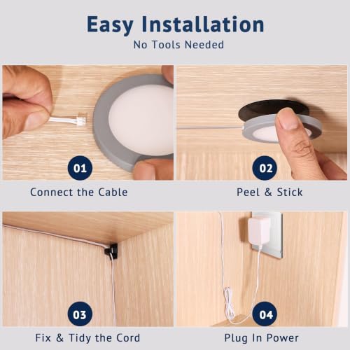 LED Puck Lights (6 Count)