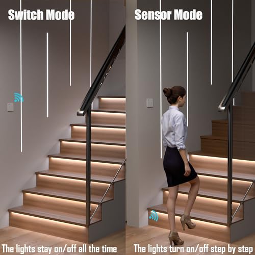 Motion Sensor with Daylight Sensor LED Stair Light Kit KMG (16 Count)