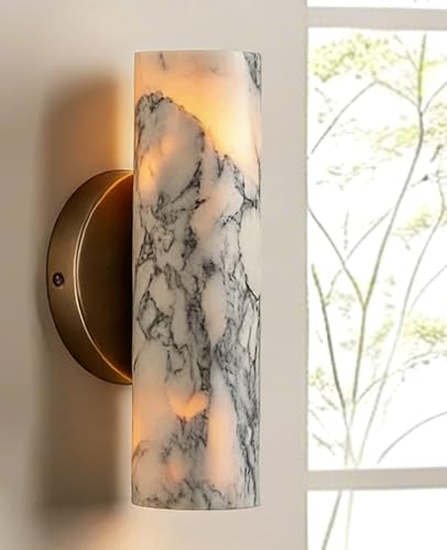 9.84" Alabaster Wall Sconce