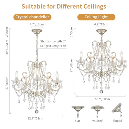 Crystal Chandelier (5 Count)