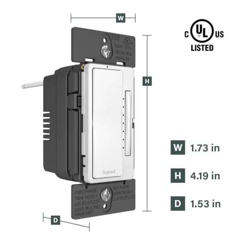 Radiant with Netatmo Smart Rocker Dimmer Switch