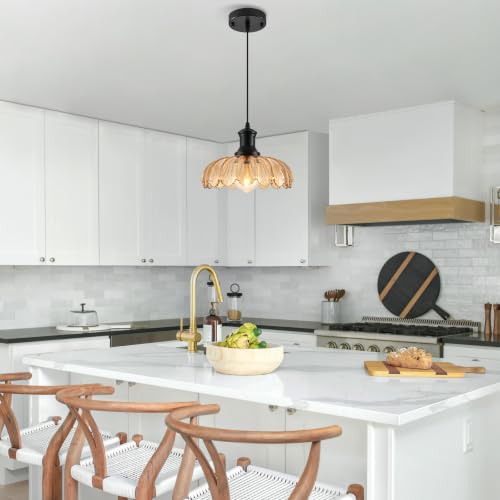 Amber Gold Pendant Light