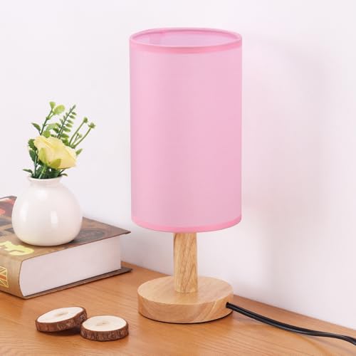 Pink Small Bedside Table Lamp for Bedroom