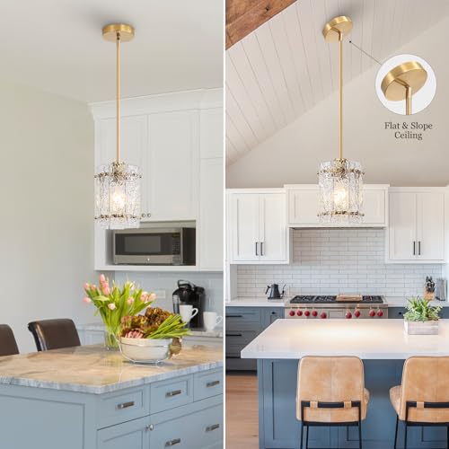 Gold Pendant Lights Kitchen Island (2 Count)