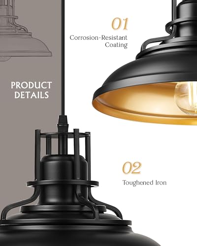 12" Modern Pendant Lights Kitchen Island (2 Count)