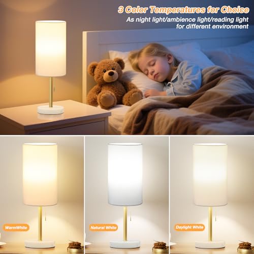17" Bedside Table Lamp for Bedroom