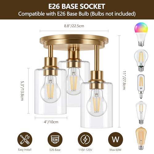 Semi Flush Mount Ceiling Light