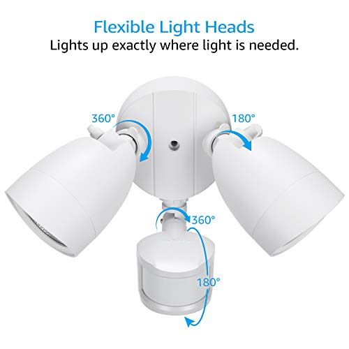 LED Security Light Outdoor Motion Sensor Dusk to Dawn 5000K White