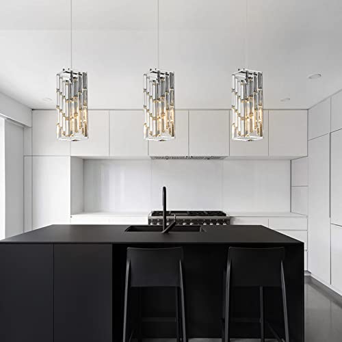 Chrome Pendant Lighting Modern Pendant Light (3 Count)