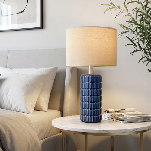 23" Modern Ceramic Table Lamps Set of 2 (2 Count)