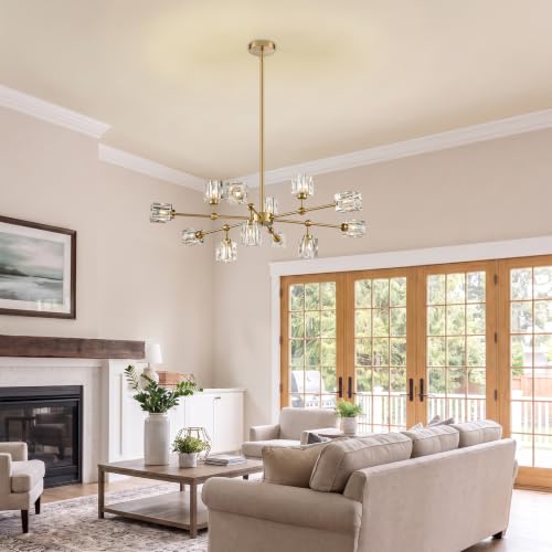 Sputnik Crystal Chandelier with 12