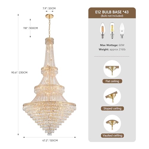 Extra Large High Ceiling Chandelier