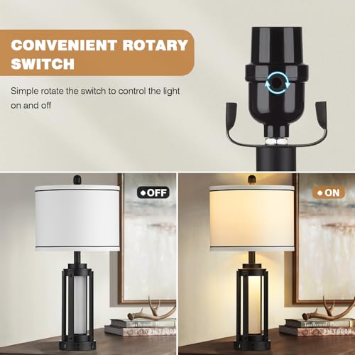 25" Modern Table Lamps Set of 2 (2 Count)