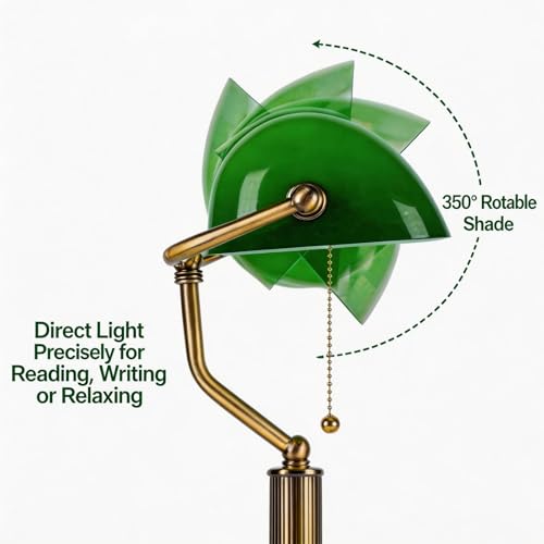 Bankers Lamp with USB&Type