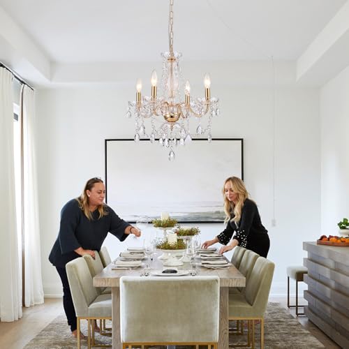 Plug in Crystal Chandelier