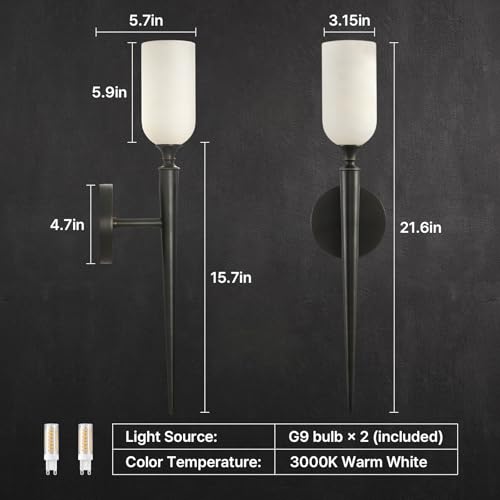 21.6" Alabaster Sconces Set of 2
