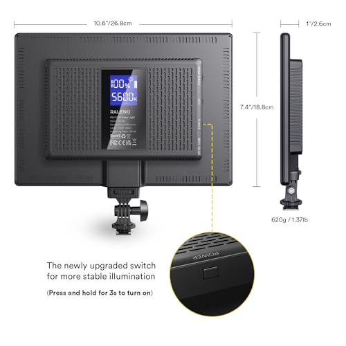 13" LED Video Soft Light Panel with Desk Stand
