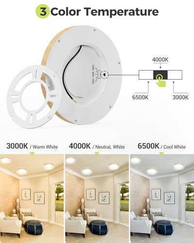6PACK Flush Mount Ceiling Light Fixtures (6 Count)