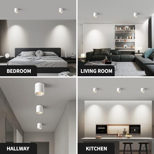Modern LED Cylinder Ceiling Lights (3 Count)